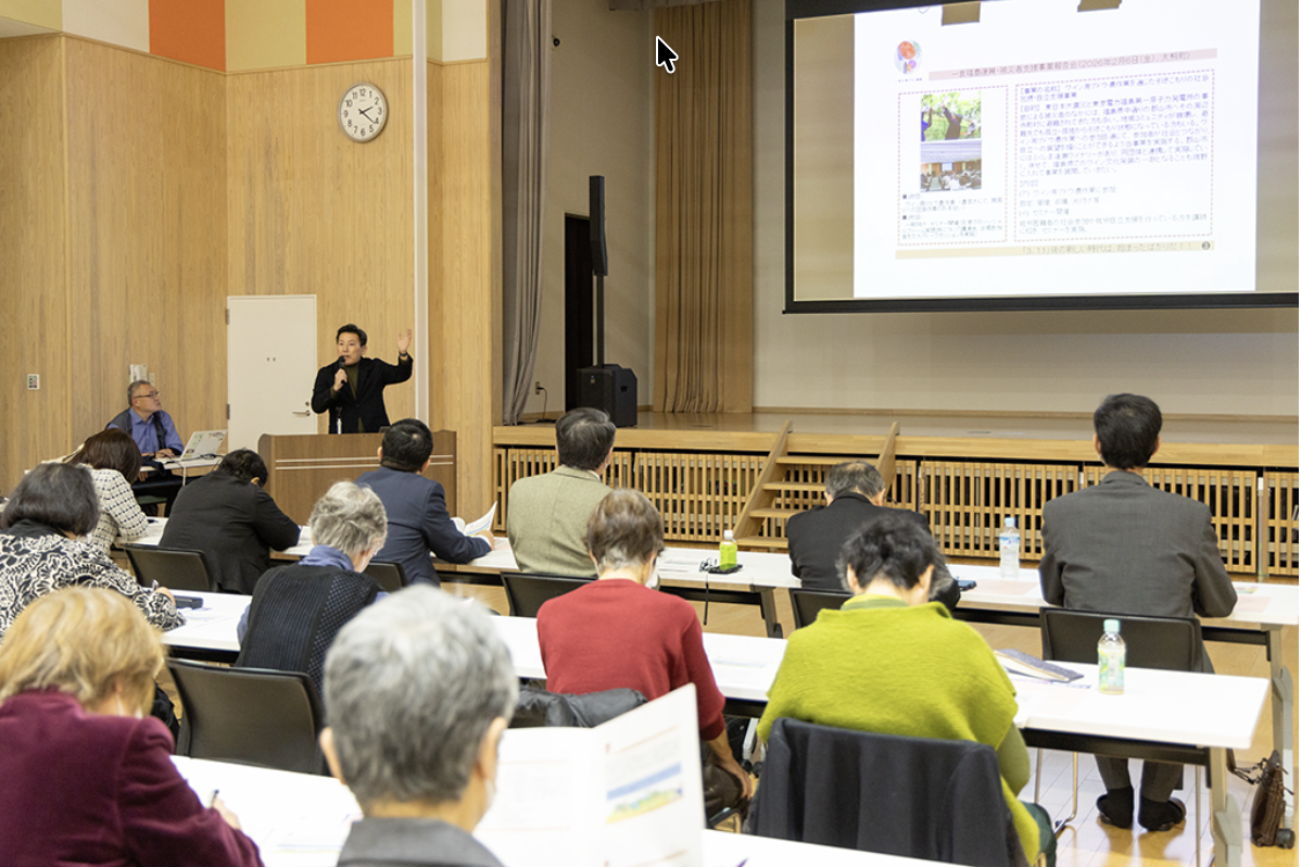 「一食福島復興・被災者支援」事業報告会（佼成新聞より）